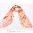 Fashion Office Lady Silk Scarf Textile Printing Pashmina Scarves Shawls
