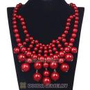 Fashion Cascade Claret Bauble Bib Anthropologie Necklace Wholesale