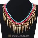 Gothic Punk Rock Jewelry Rivet Spike Choker Collar Necklace