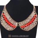 Crystal Resin Rhinestone Choker Collar Bib Necklace Wholesale