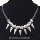 Punk Gothic Vintage Silver Snake Chain Pendant Necklaces Wholesale