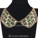 Crystal Resin Rhinestone Choker Collar Bib Necklaces Wholesale