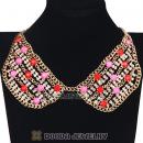 Crystal Resin Rhinestone Choker Collar Bib Necklaces Wholesale