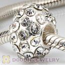 European Pave Crystal Alloy Beads Wholesale