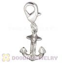 Fashion Silver Plated Alloy Anchor Charms Wholesale