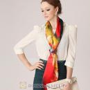 New Arrival European Mulberry Silk Scarves Digital Painting Pashmina Shawls Wholesale