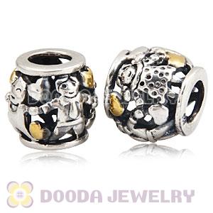 Antique Sterling Silver European Family Forever Charm Wholesale