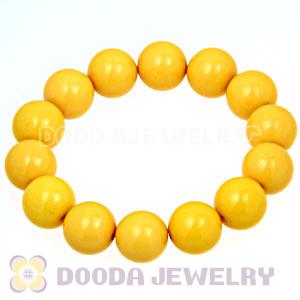 Fashion Yellow Bead Bubble Bracelets Wholesale