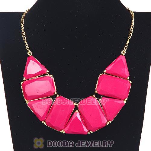 Chunky Resin Geometry Choker Collar Necklace Wholesale