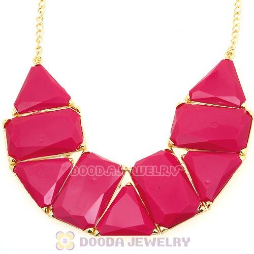 Chunky Resin Geometry Choker Collar Necklace Wholesale