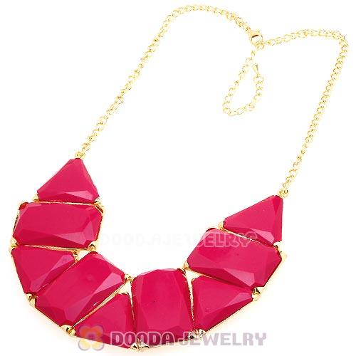 Chunky Resin Geometry Choker Collar Necklace Wholesale