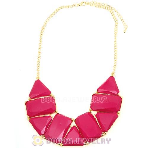 Chunky Resin Geometry Choker Collar Necklace Wholesale