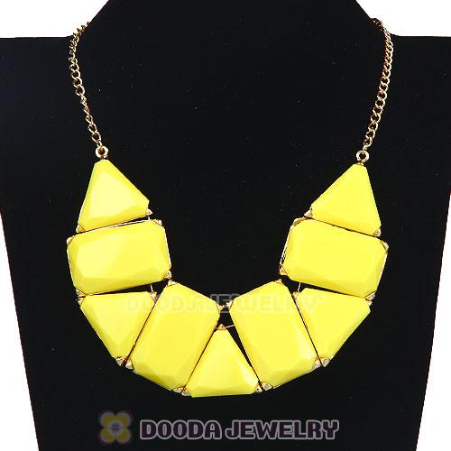 Chunky Resin Geometry Choker Collar Necklace Wholesale