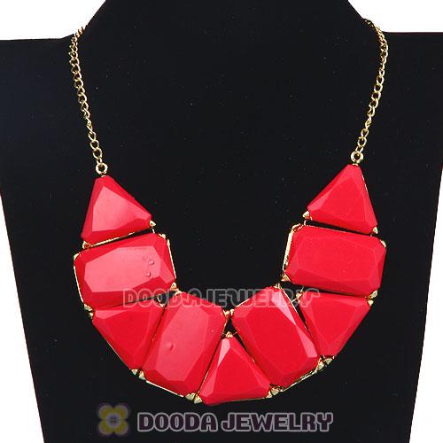 Chunky Resin Geometry Choker Collar Necklace Wholesale