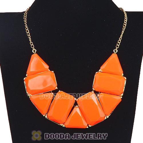 Chunky Resin Geometry Choker Collar Necklace Wholesale