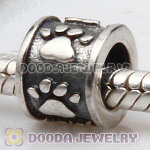 Antique Sterling Silver European Dog Pawprint Charm Wholesale