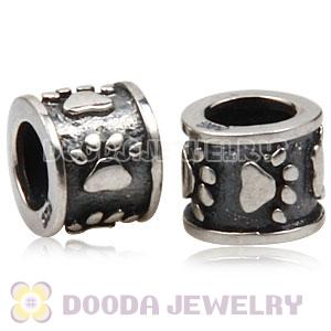 Antique Sterling Silver European Dog Pawprint Charm Wholesale