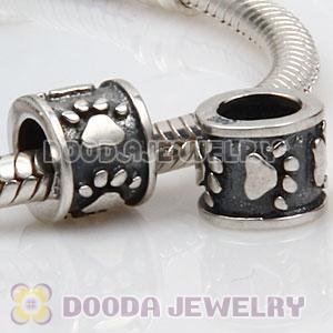 Antique Sterling Silver European Dog Pawprint Charm Wholesale