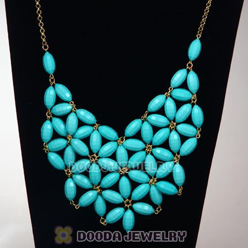 2012 New Fashion Turquoise Bubble Bib Necklace Wholesale