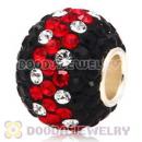 10X13 Big Charm Beads With 130pcs Austrian Crystal In 925 Silver Core