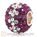 10X13 Big Charm Beads With 130pcs Austrian Crystal In 925 Silver Core