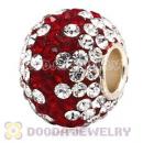 10X13 Big Charm Beads With 130pcs Austrian Crystal In 925 Silver Core