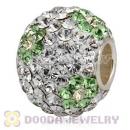 10X13 Big Charm Beads With 130pcs Austrian Crystal In 925 Silver Core