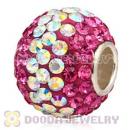 10X13 Big Charm Beads With 130pcs Austrian Crystal In 925 Silver Core