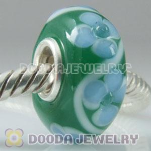 925 sterling silver single core Charm Jewelry glass beads