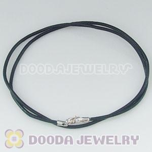 45cm Charm Jewelry PU Necklace with sterling silver clasp