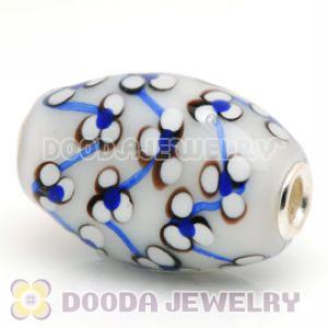 Murano Glass Olivary Shape Beads fit Jewelry Necklace and Bracelets