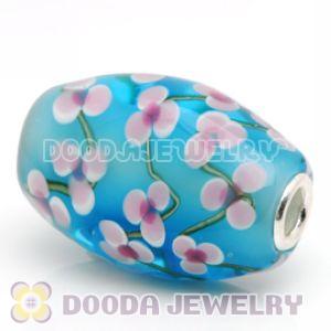 Murano Glass Olivary Shape Beads fit Jewelry Necklace and Bracelets