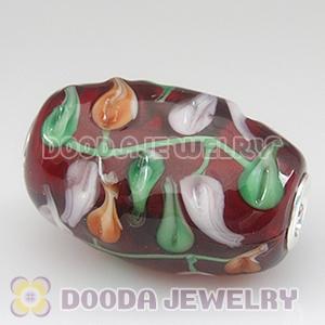 Murano Glass Olivary Shape Beads fit Jewelry Necklace and Bracelets