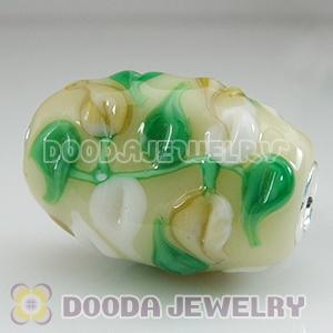 Murano Glass Olivary Shape Beads fit Jewelry Necklace and Bracelets