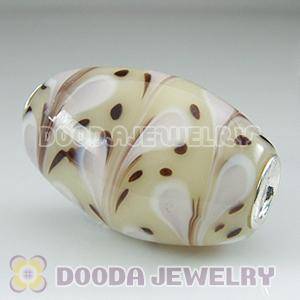 Murano Glass Olivary Shape Beads fit Jewelry Necklace and Bracelets