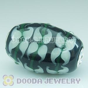 Murano Glass Olivary Shape Beads fit Jewelry Necklace and Bracelets