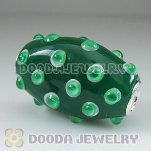 Murano Glass Olivary Shape Beads fit Jewelry Necklace and Bracelets