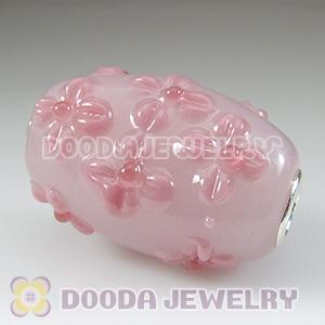 Murano Glass Olivary Shape Beads fit Jewelry Necklace and Bracelets