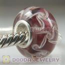 Top Class Jewelry Glass Beads with 925 sterling silver single core
