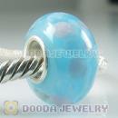 Top Class Jewelry Glass Beads with 925 sterling silver single core