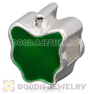 Silver Plated Enamel European Clover Charm Suit European Largehole Jewelry Bracelet