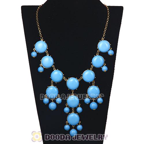 2013 New Fashion Dark Sky Blue Bubble Bib Necklace Wholesale