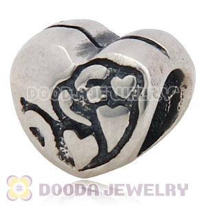 Love in Heart 925 Solid Silver Charm Jewelry Beads and Charms