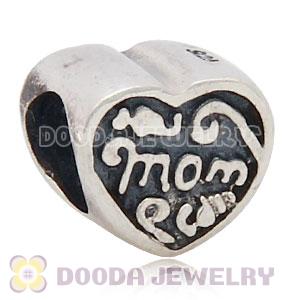 925 Solid Silver European Mom Love Beads 