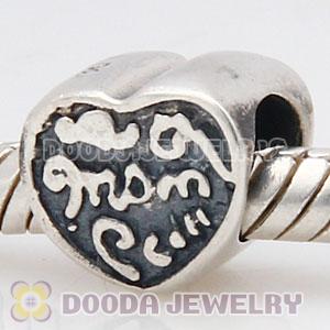 925 Solid Silver European Mom Love Beads 