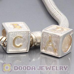 Gold Plated ABCD and European Style 925 Silver Beads and Charms
