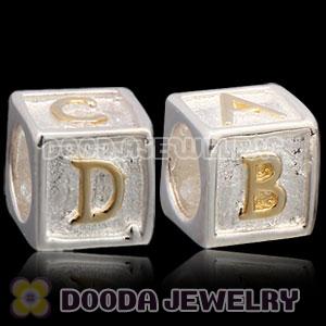 Gold Plated ABCD and Charm Jewelry 925 Silver Beads and Charms