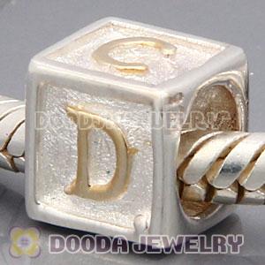 Gold Plated ABCD and European Style 925 Silver Beads and Charms