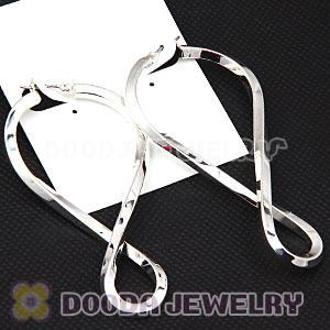 Fashion Plated Silver Infinity Earrings Wholesale