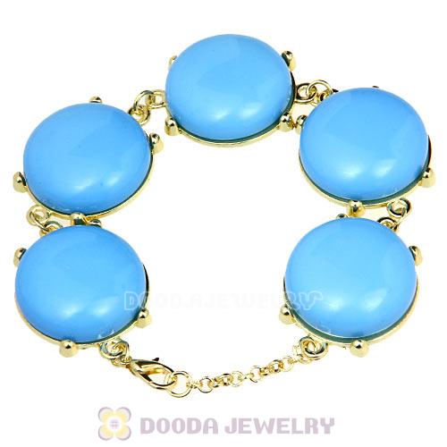 2013 Fashion Resin Bead Dark Sky Blue Bubble Bracelets Wholesale